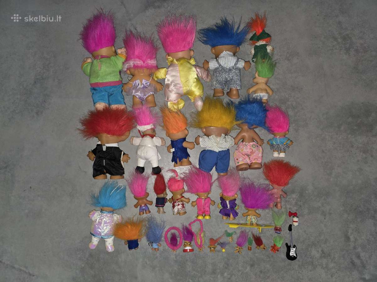 "troll“ figūrėlių (33 vnt.) Kolekcija, vintažinė - nuotraukos Nr. 16