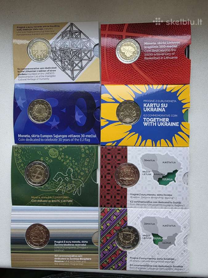 Lietuvos 2 € kortelėse