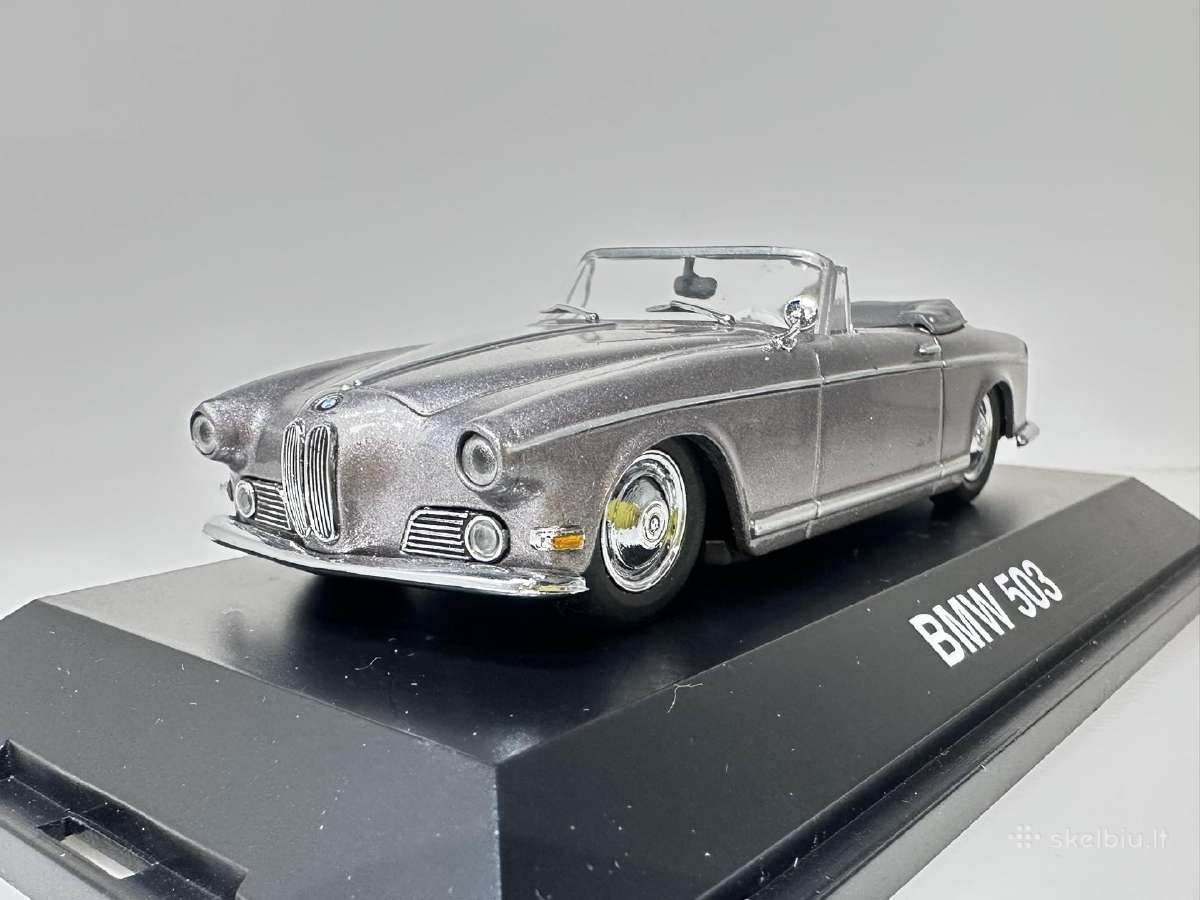 Bmw 503 Cabriolet 1956 pilka 1:43 Schuco - nuotraukos Nr. 3