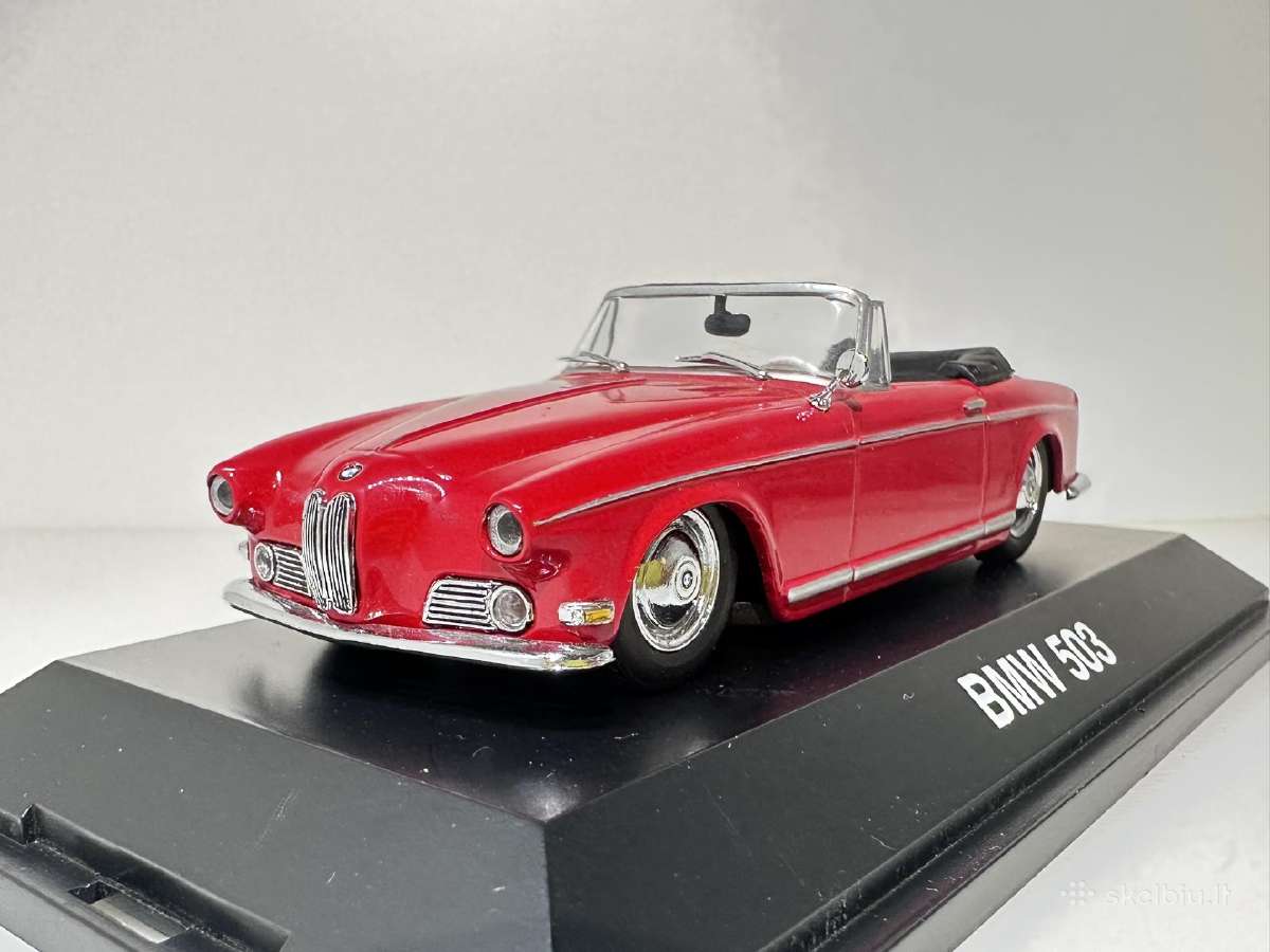 Bmw 503 Cabriolet 1956 raudona 1:43 Schuco - nuotraukos Nr. 3