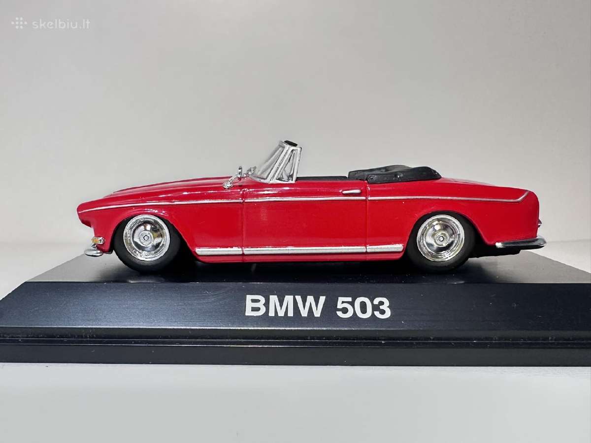 Bmw 503 Cabriolet 1956 raudona 1:43 Schuco - nuotraukos Nr. 4