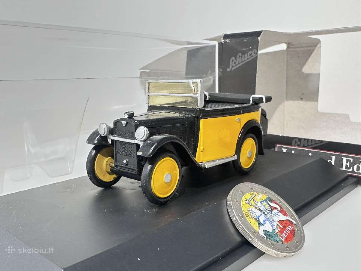 Bmw Dixi Cabrio geltona 1:43 Schuco