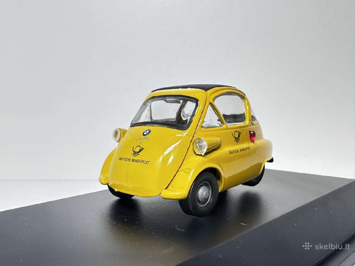Bmw Isetta 1955 Deutsche Bundespost geltona 1:43 S - nuotraukos Nr. 3