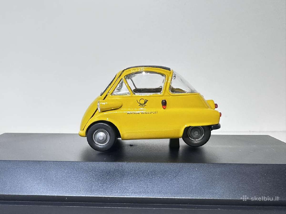 Bmw Isetta 1955 Deutsche Bundespost geltona 1:43 S - nuotraukos Nr. 4