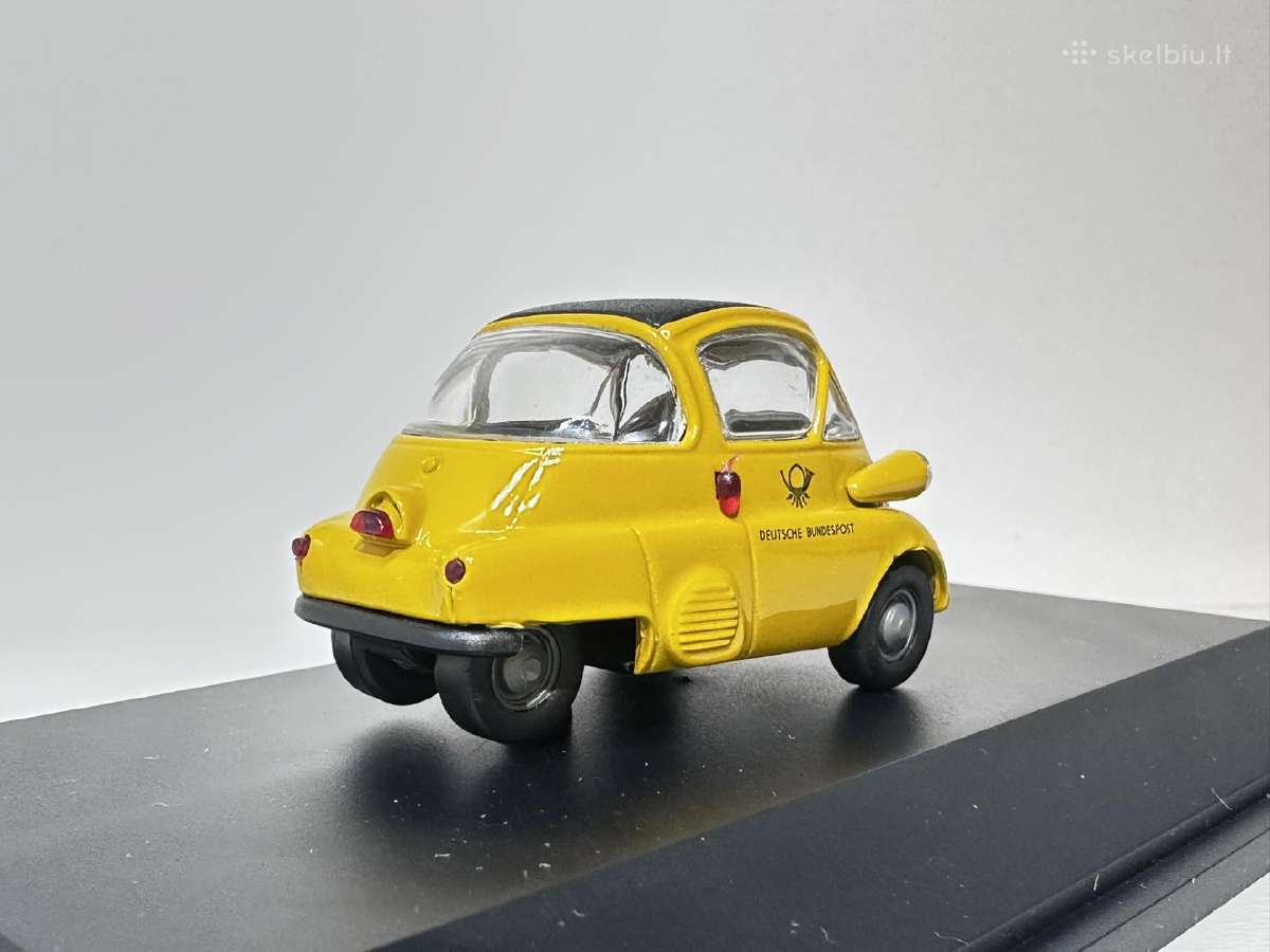 Bmw Isetta 1955 Deutsche Bundespost geltona 1:43 S - nuotraukos Nr. 5
