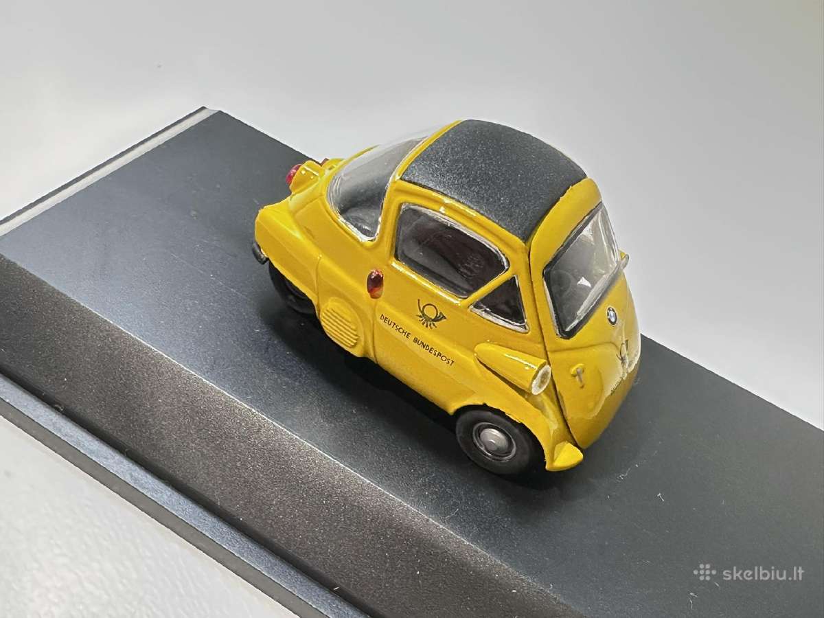 Bmw Isetta 1955 Deutsche Bundespost geltona 1:43 S - nuotraukos Nr. 6