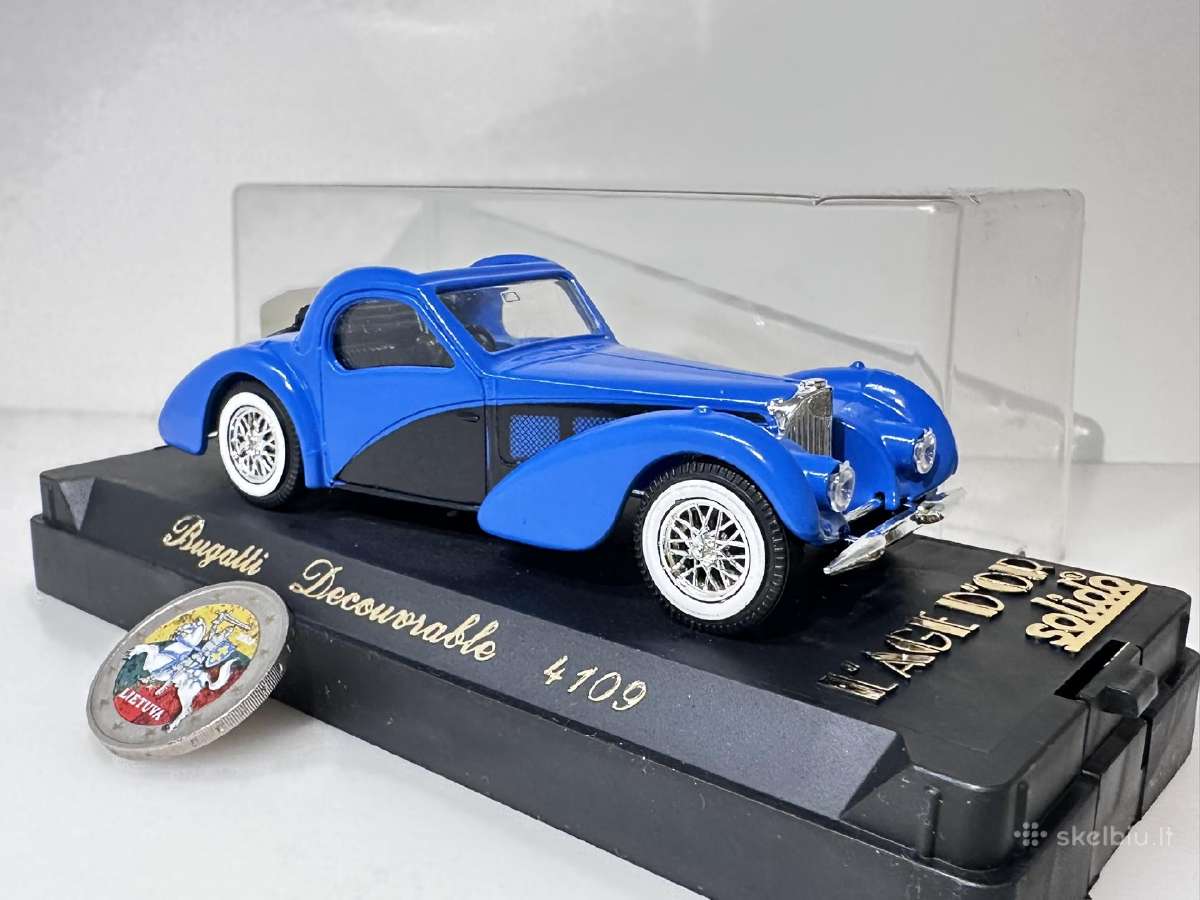 Bugatti Dcouvrable mėlyna 1:43 Solido