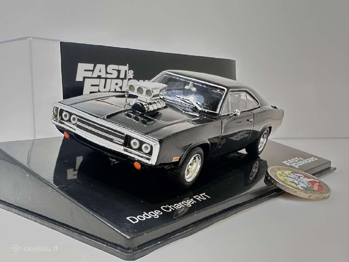 Dodge Charger R/t 1970 Dominic Toretto juoda 1:43