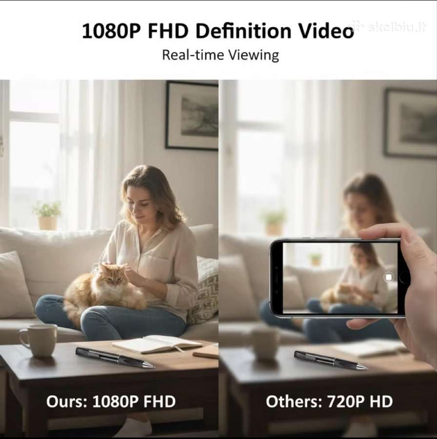 Tušinukas su paslėpta Wi-fi kamera Full HD - nuotraukos Nr. 6