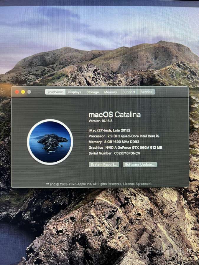 Apple iMac 27 Late 2012 / i5 2.9ghz / 8gb / 1tb - nuotraukos Nr. 3