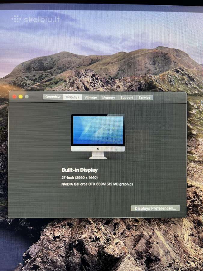 Apple iMac 27 Late 2012 / i5 2.9ghz / 8gb / 1tb - nuotraukos Nr. 4