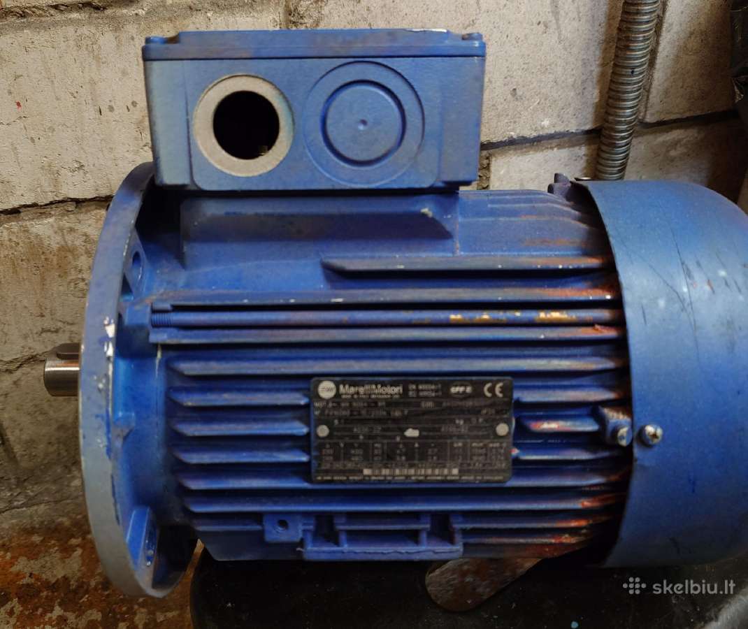 Trifazis elektros variklis 1,1 kw 1390 aps - nuotraukos Nr. 5