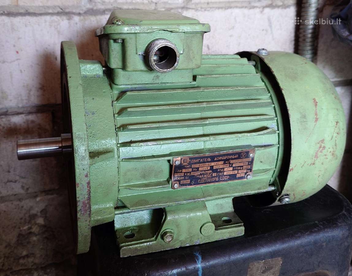 Trifazis elektros variklis 1,5 kw 1400 aps