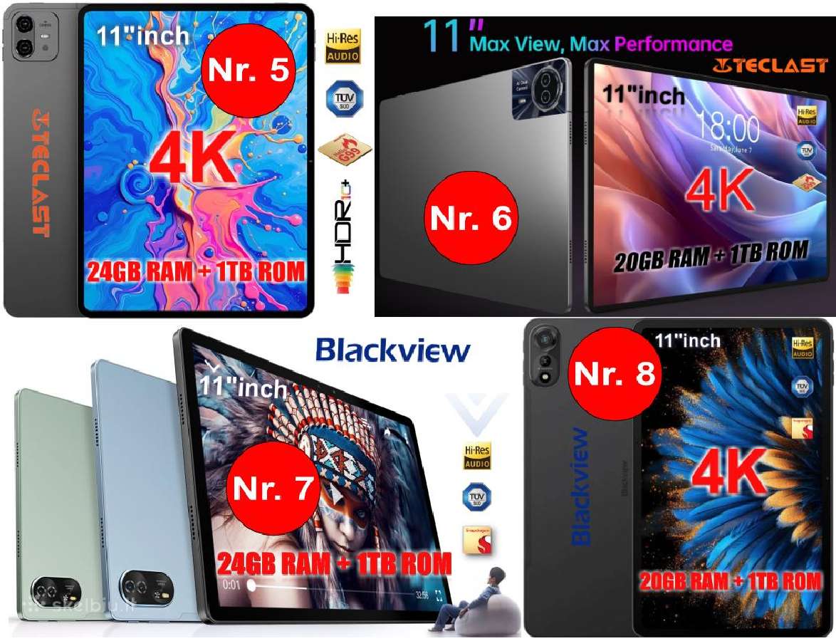 Nauji Blackview Planšetiniai Kompiuteriai Su 2 Sim - nuotraukos Nr. 3