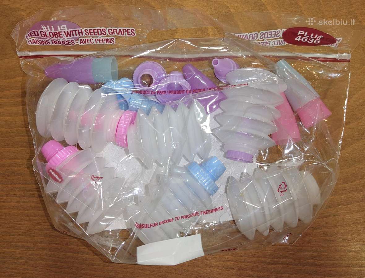 Konditeriniai plastikiniai švirkštai glajui
