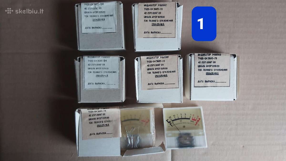 Rodykliniai indikatoriai magnetofonams ir kt.