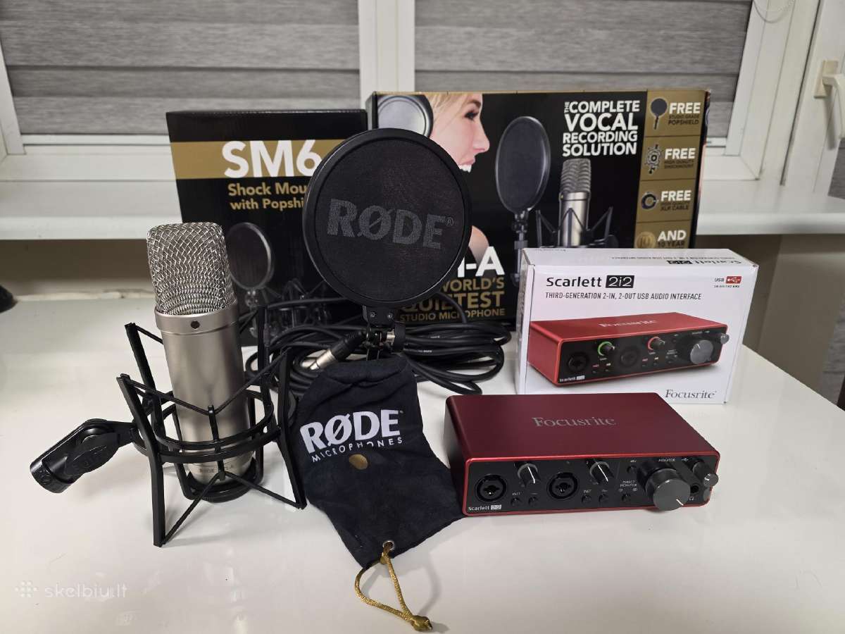 Focusrite Scarlett 2i2 + Rode Nt1-a