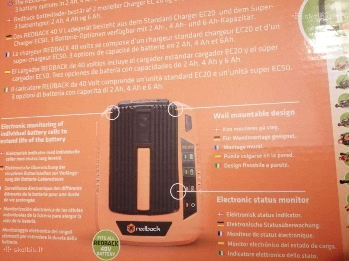 Įkroviklis Redback Ec20 40v - nuotraukos Nr. 3