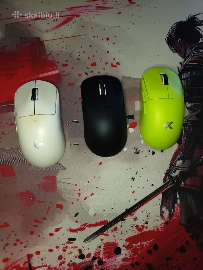 Logitech g pro superlight, Mchose a7 v2, vxe r1
