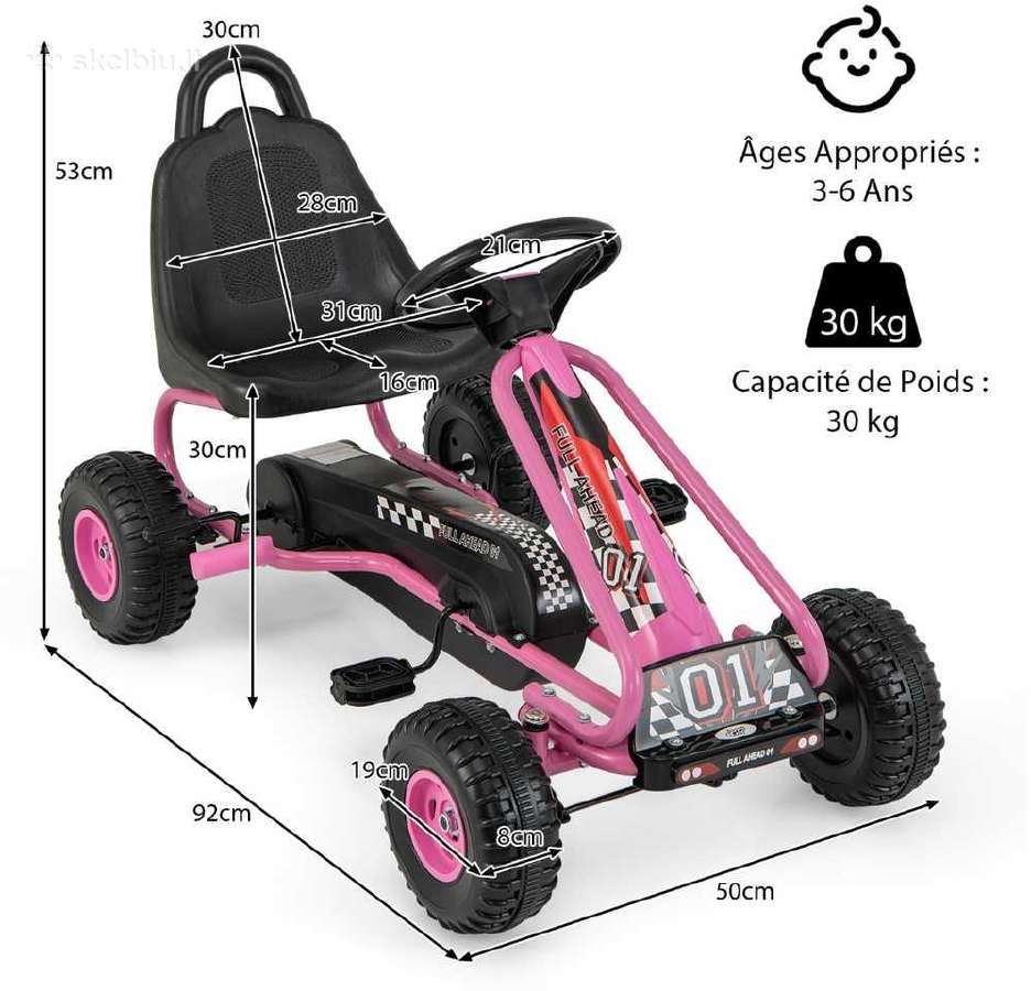 Pedalais varomas vaikiškas automobilis - nuotraukos Nr. 6
