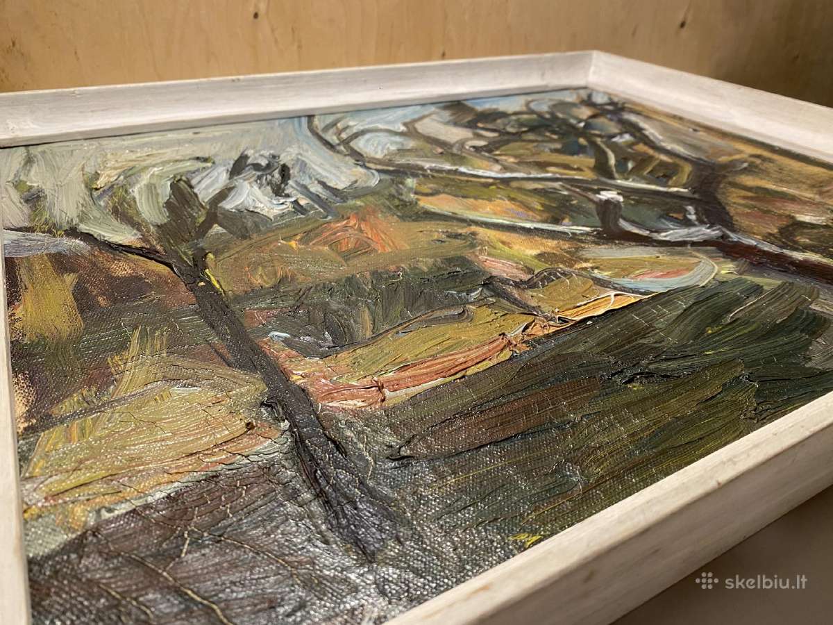 Originalus aliejinės tapybos kūrinys ant drobės - nuotraukos Nr. 3