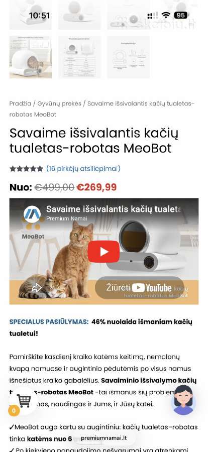 Automatis kačių tualetas