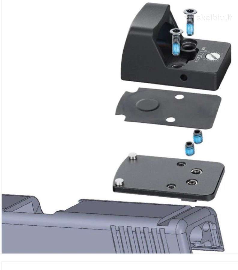 Glock plokštelė kolimatoriui be Mos