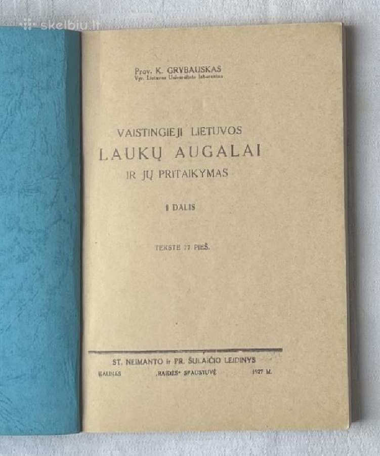 Vaistingieji Lietuvos laukų augalai ir jų pritaiky