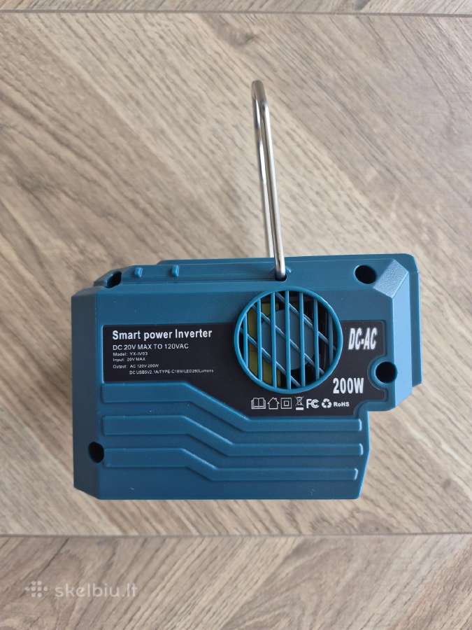 Inverteris 200w 18v baterijai
