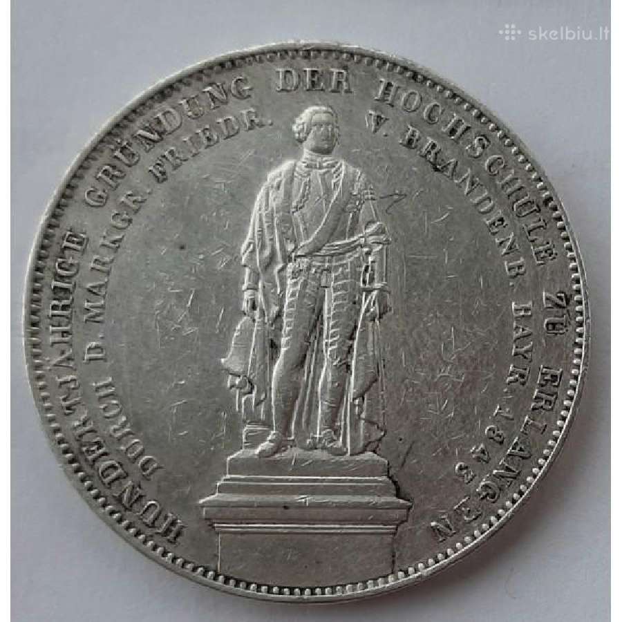 1843 Bavarija 2 taleriai