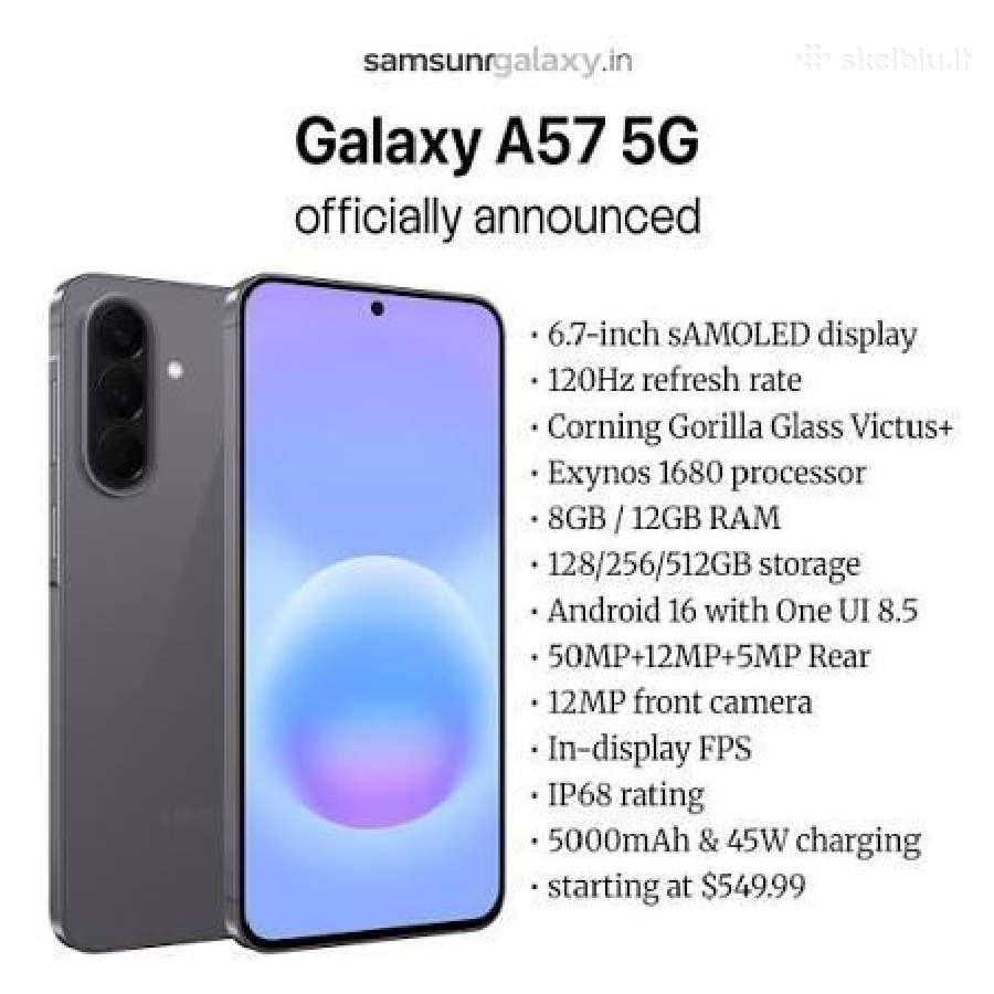 Samsung Galaxy A56 5G 128gb naujas garantija - nuotraukos Nr. 3