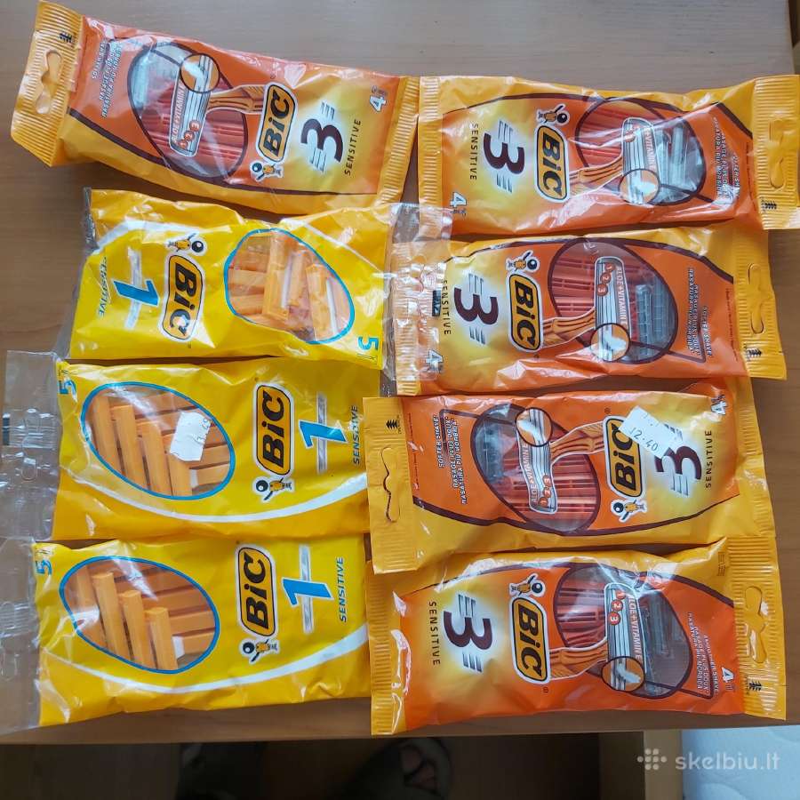 Vienkartiniai Bic skustuvai nauji