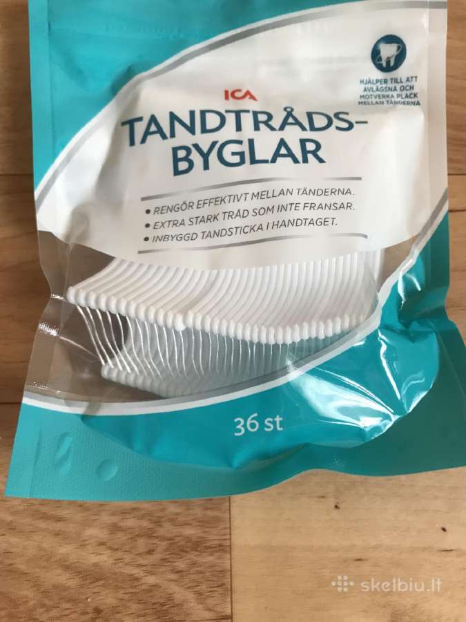 Dantų krapštukai su siūlu, 36vnt.