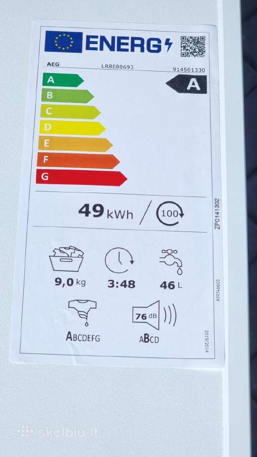 Nauja Aeg Lr8e80693 su Universaldose + garantija - nuotraukos Nr. 8