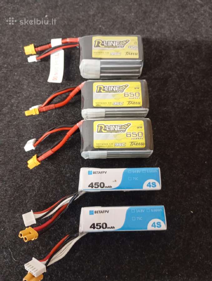 Lipo 4S 450mah / 650mah / 850mah baterijos - nuotraukos Nr. 2