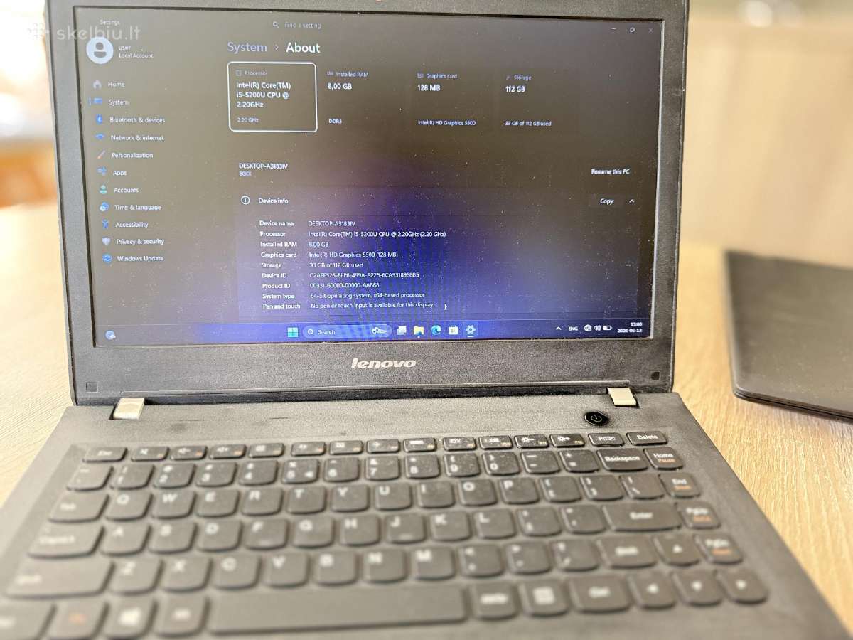 „Lenovo E31-70“ - nuotraukos Nr. 4