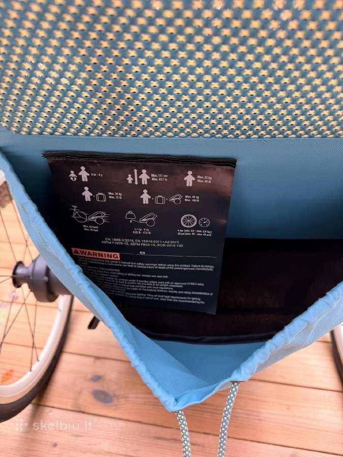 Zeno Bike dviračio priekaba ir vėžimas 2in1 - nuotraukos Nr. 9