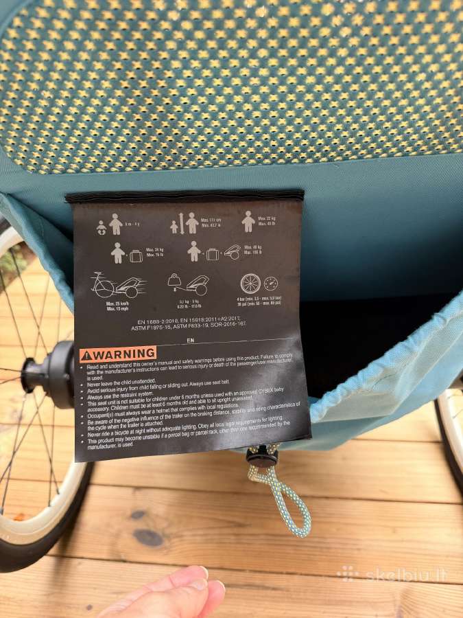 Zeno Bike dviračio priekaba ir vėžimas 2in1 - nuotraukos Nr. 10