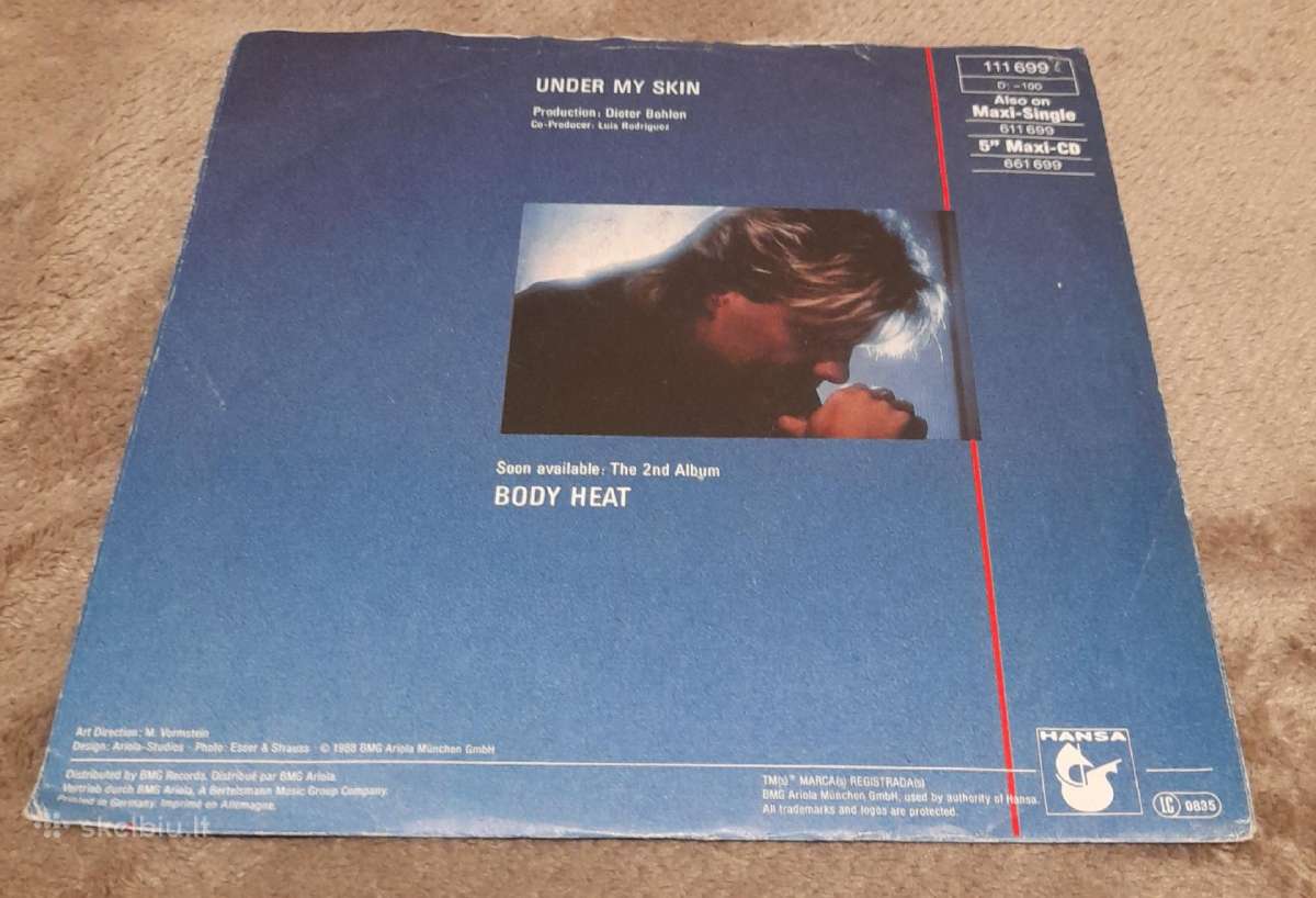 Blue System - Under My Skin singlas - nuotraukos Nr. 2