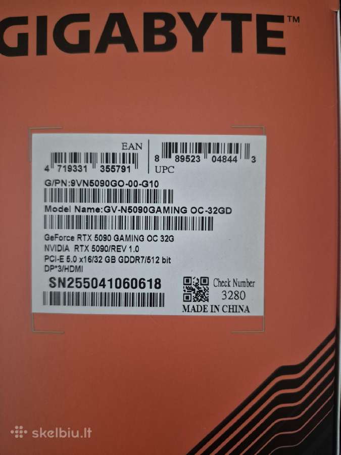 Gigabyte Geforce Rtx 5090 Gaming Oc 32gb Ddr7