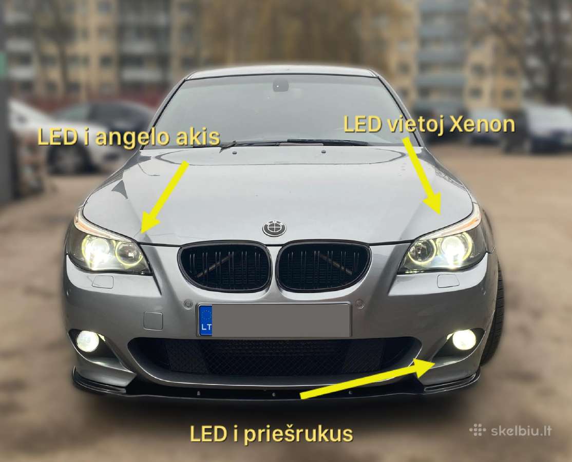Bmw e60 e61 apdailos, tuning, lipas, poslenksciai. - nuotraukos Nr. 12