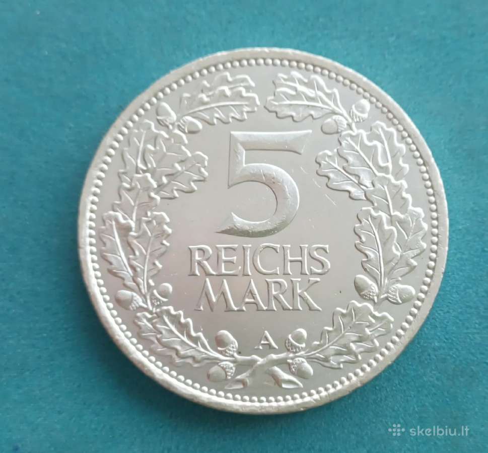 5 markes 1925 A Vokietija