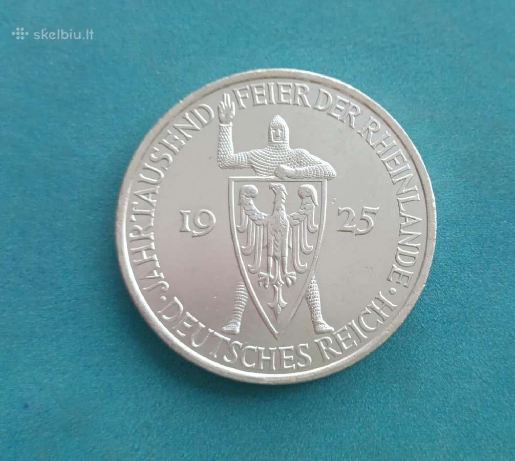5 markes 1925 A Vokietija - nuotraukos Nr. 2