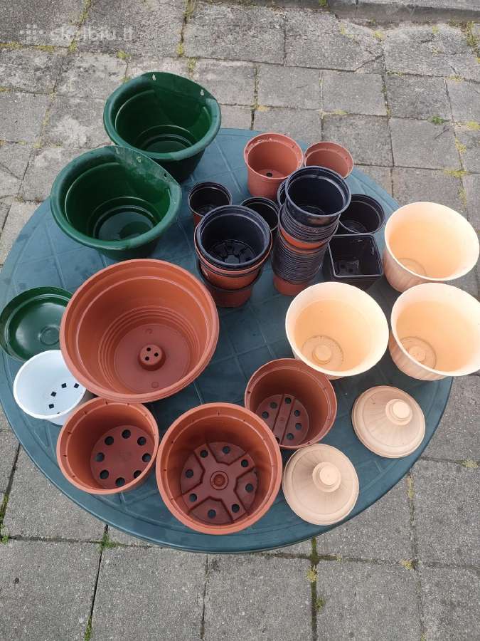 Įvairūs plastikiniai vazonai,vazonėliai,vazonas - nuotraukos Nr. 4