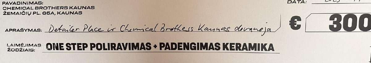 Poliravimas + Keramika dovanų kuponas