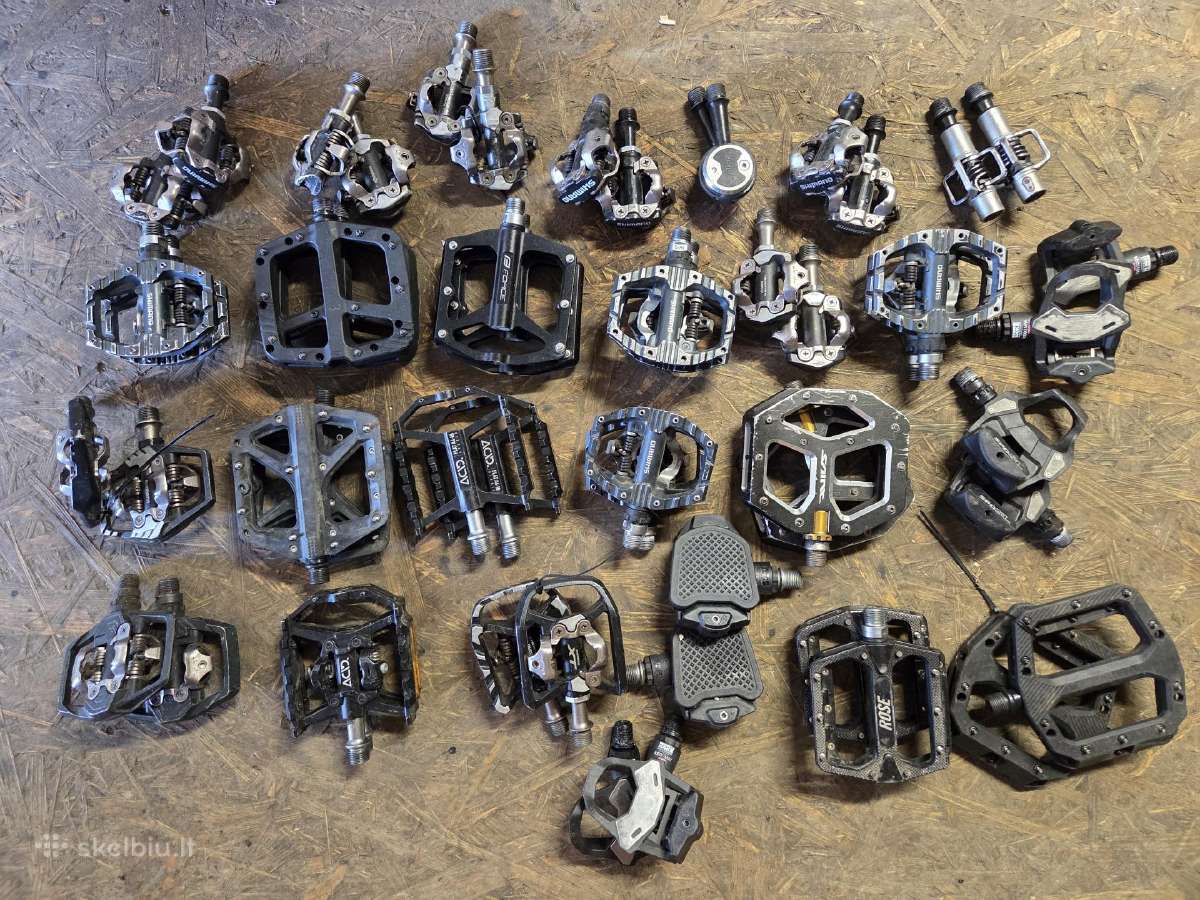 Flat clips dvipusiai dviraciu pedalai bike pedals