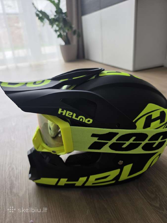 Paspirtuko dviračio viso veido šalmas 53-54cm S - nuotraukos Nr. 3