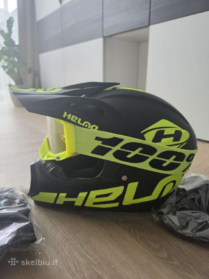Paspirtuko dviračio viso veido šalmas 53-54cm S - nuotraukos Nr. 4