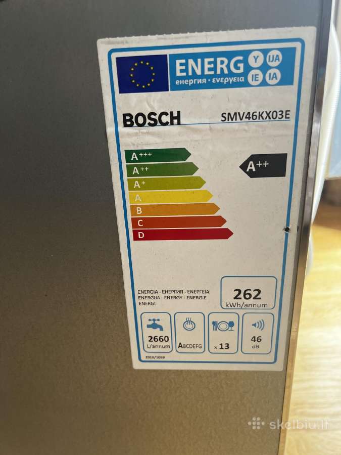 Indaplovė Bosch Smv46kx03e