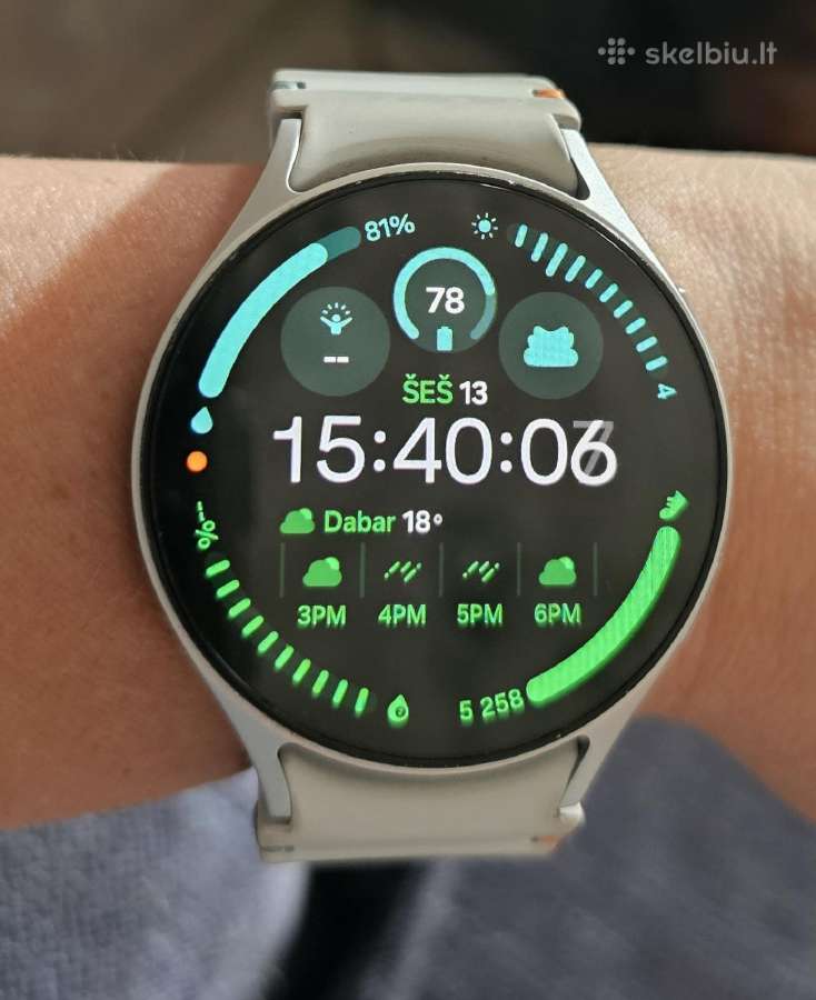 Samsung Galaxy Watch 7 44mm Lte Sidabrinė 32gb